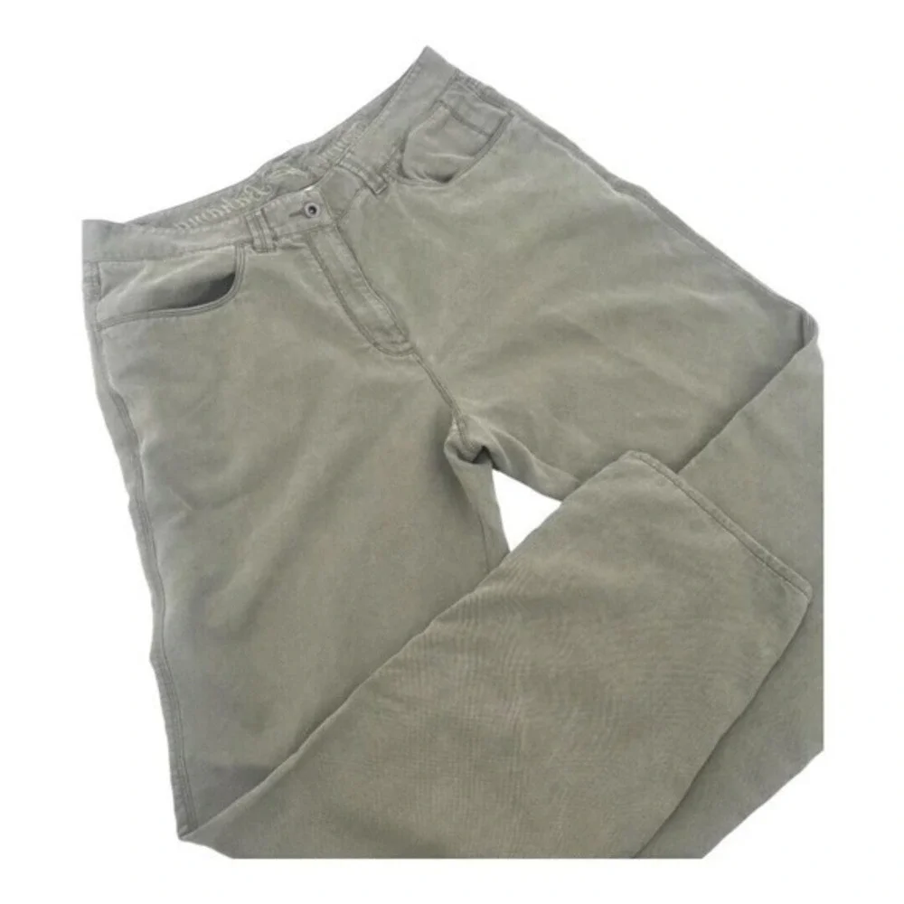 Tommy Bahama Men’s Tencel Cotton Flat Front Khaki Brown Pants‎ Size 36 X 34